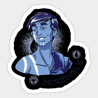 Jace, Blue Mage, for Black Sticker